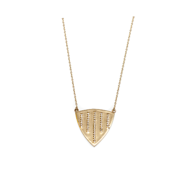 Rounded Triangle Necklace - Necklace - frannieb