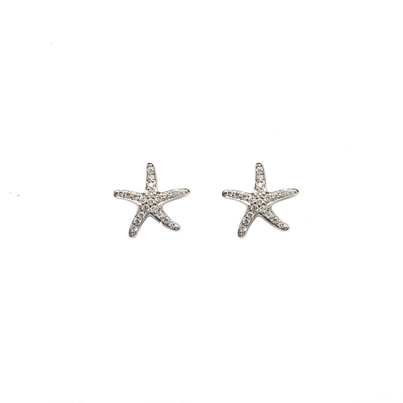 Diamond Starfish Earrings - Earrings - frannieb