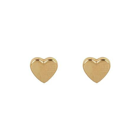Gold Heart Earrings - Earrings - frannieb