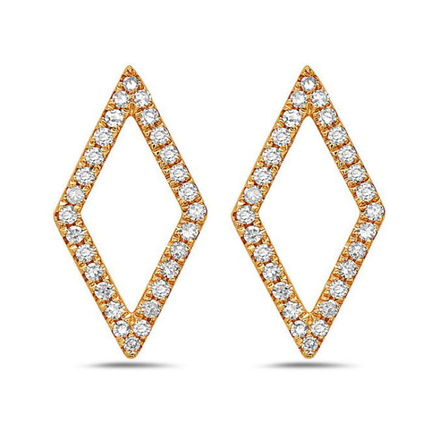 Open Diamond-Shape Earrings - Earrings - frannieb