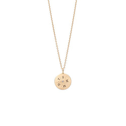 Engravable Charm with Diamond on Chain - Necklace - frannieb