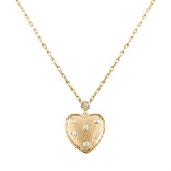 Signature Heart Necklace with Diamonds