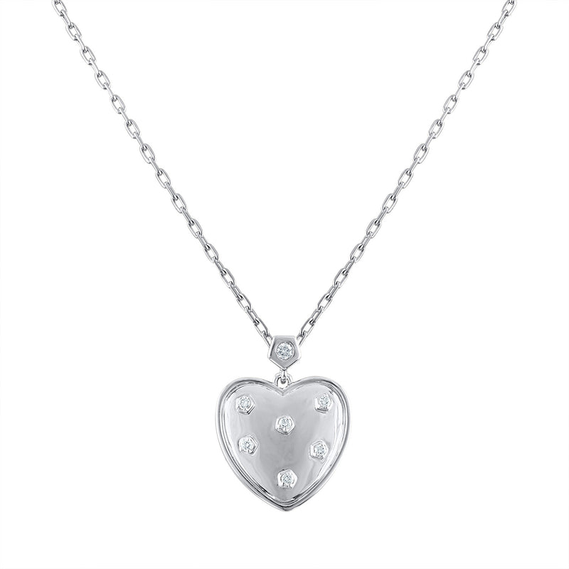 Signature Heart Necklace with Diamonds