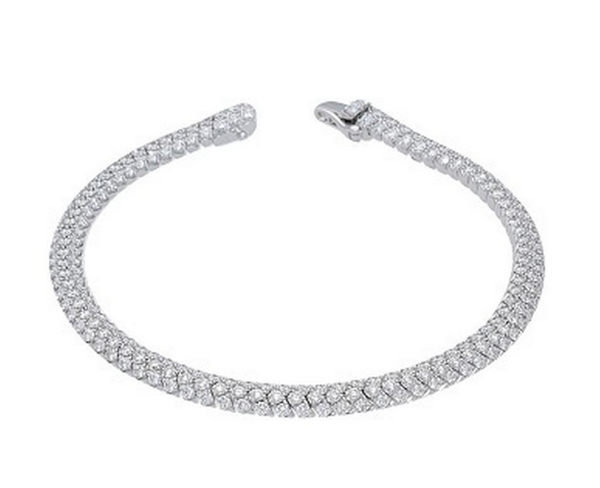 Domed Pave Diamond Bracelet - Bracelet - frannieb