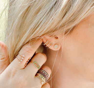Diamond Ear Cuff Earrings - Earrings - frannieb