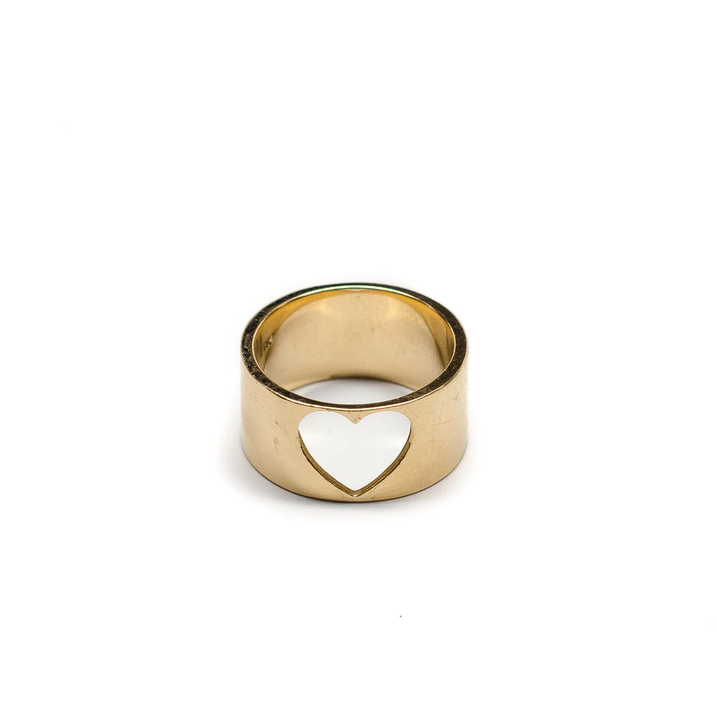 Cutout Heart Ring