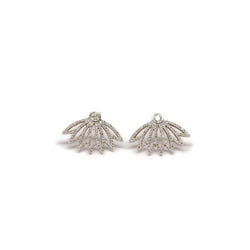 Diamond Flower Earrings - Earrings - frannieb