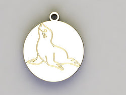 Seal Charm on 16" chain (special order) - Necklace - frannieb