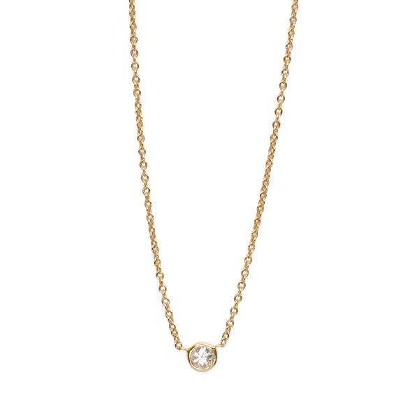 0.10 Diamond Solitaire Necklace - Necklace - frannieb